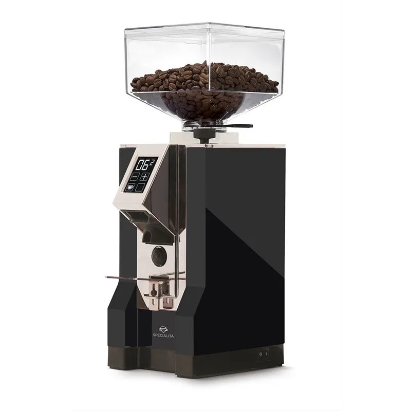 Eureka Mignon Specialita grinder, front view (Matt Black)