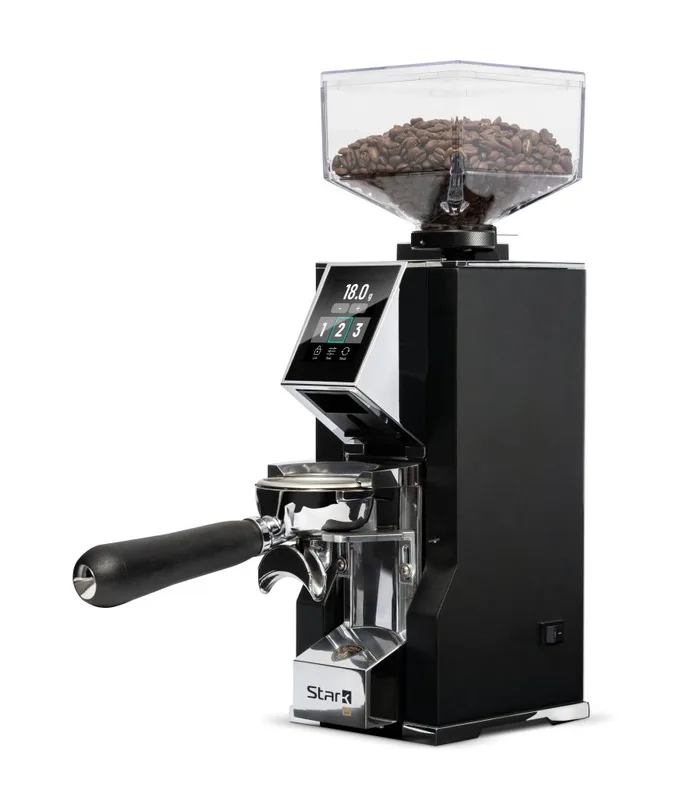 Eureka Mignon Stark W coffee grinder, Matt Black (16CR), front view