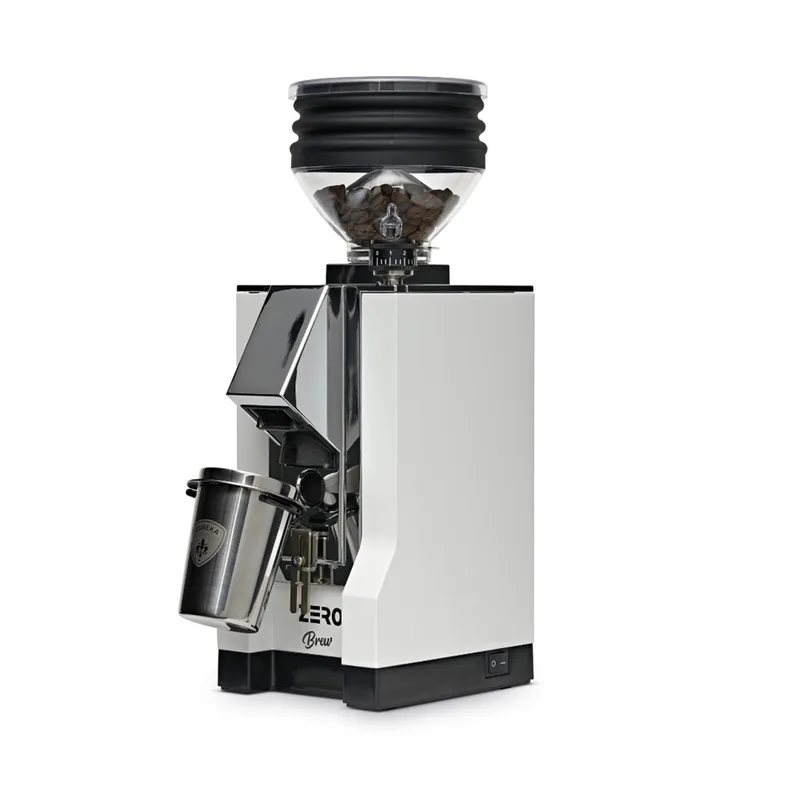 Eureka Mignon Zero Brew grinder, front view (White - 16CR)