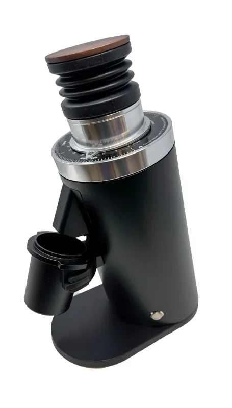 Turin DF64 Gen 2 single dose coffee grinder, front view